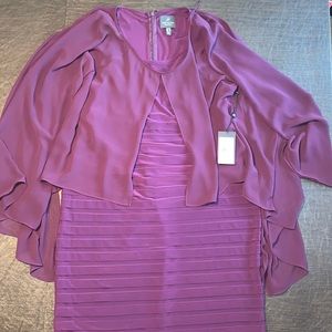 Adrianna Papell sleeveless dress with cover